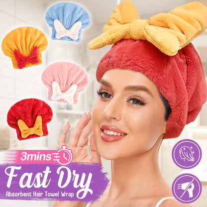 GFOUK™ 3Mins Fast Dry Absorbent Hair Towel Wrap