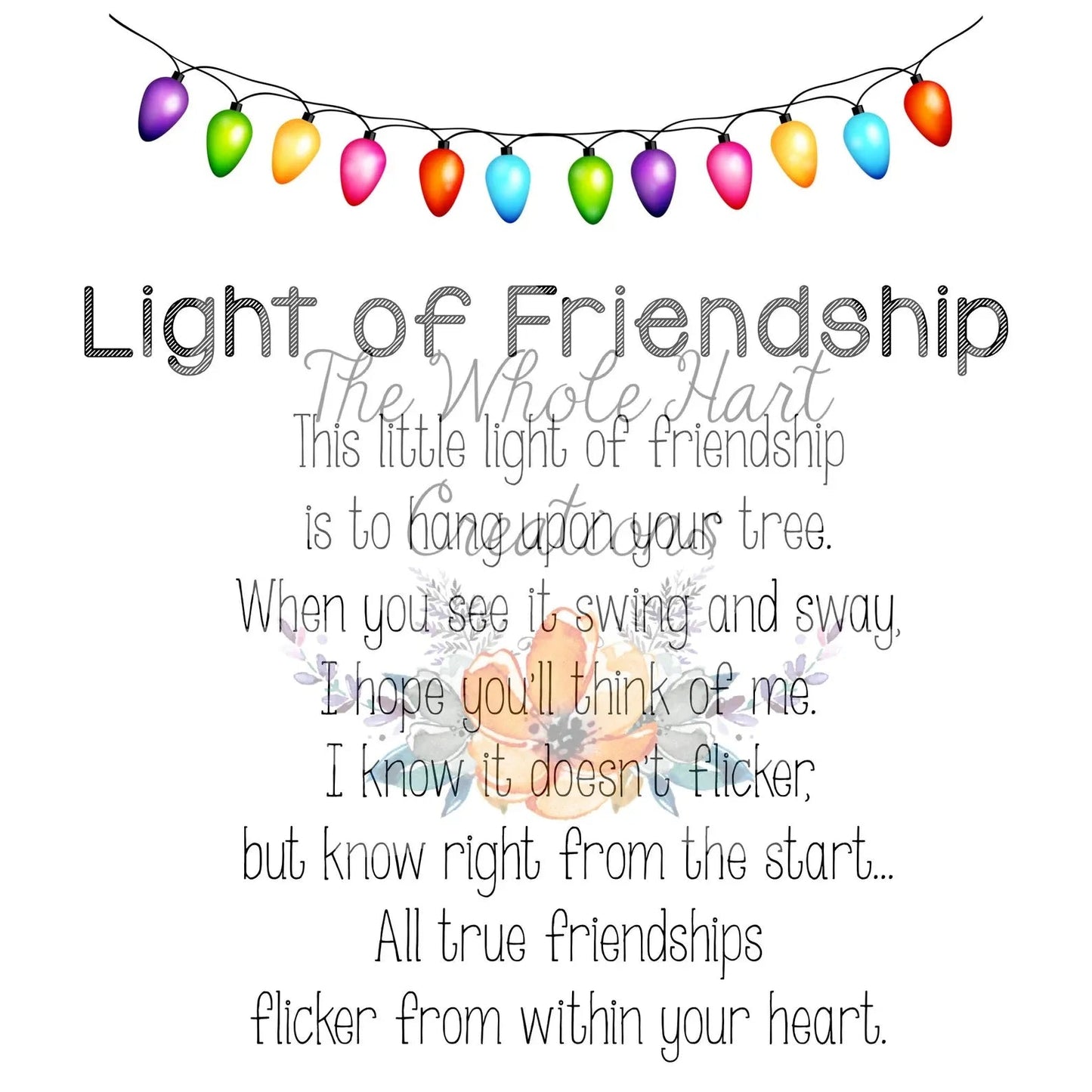 Lights of Friendship Christmas Ornament