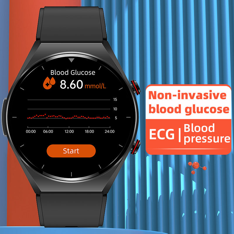 PH09 One-click Blood Glucose Blood Pressure ECG HRV Heart Measurement Suga Pro Health Smart Watch