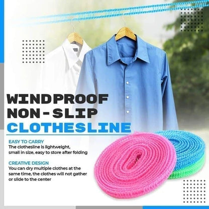 (🔥HOT SALE NOW - 49% OFF)Windproof Non-Slip Clothesline(32 ft)