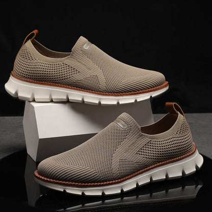 Men's Soft Lightweight Breathable Knit Casual Slip-On Sneakers