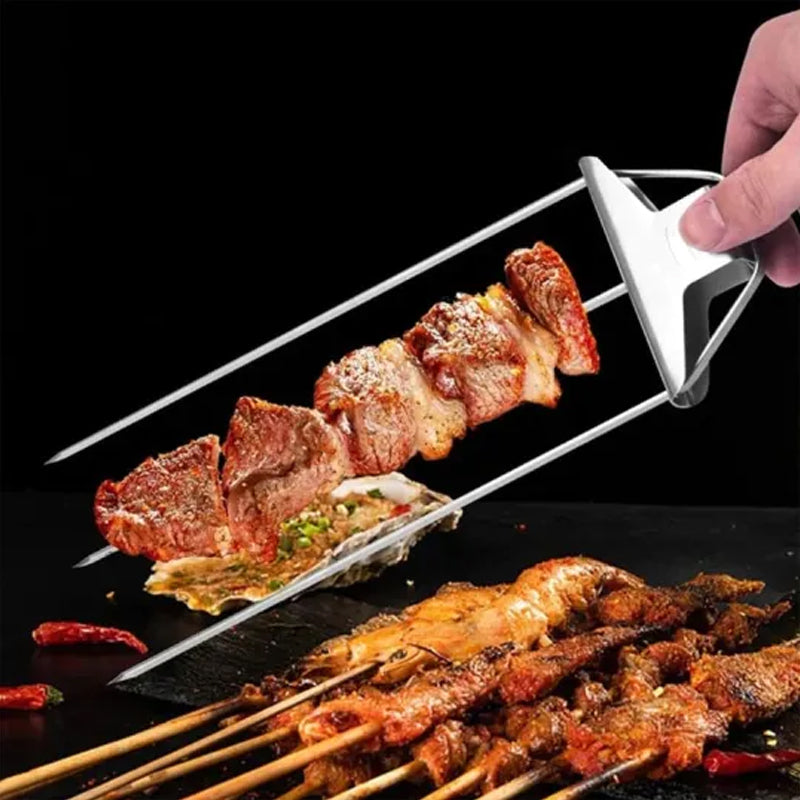 3 Way Grilling Skewers, Stainless Steel Skewers for BBQ