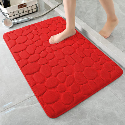 Last Day 51% OFF - Cobblestone Embossed Bathroom Bath Mat