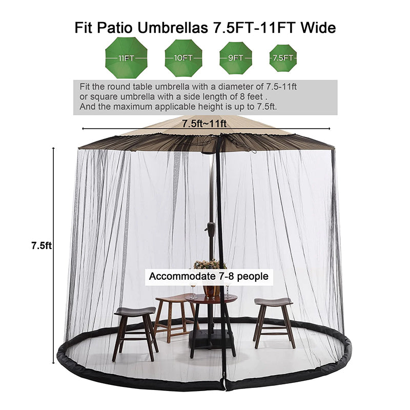 Patio Umbrella Mosquito Net