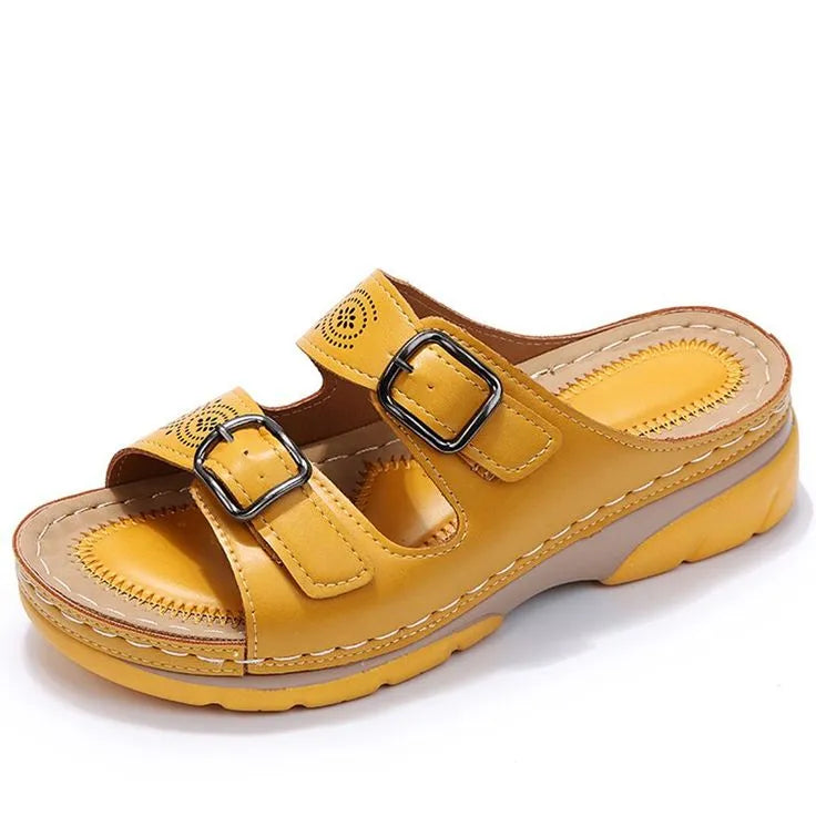 Breathable Orthopedic Women's Leather Sandals