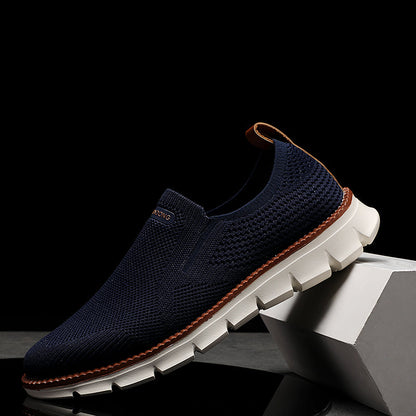 Men's Soft Lightweight Breathable Knit Casual Slip-On Sneakers