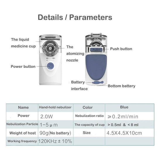 Portable Handheld Nebulizer Machine