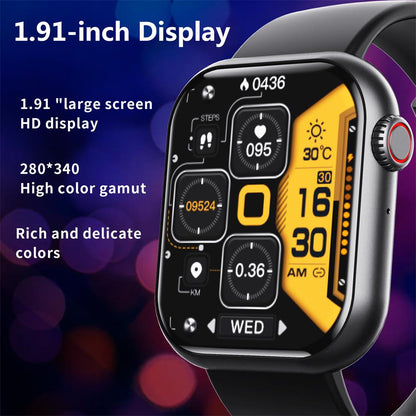 Blood Sugar Blood Pressure Heart Rate Blood oxygen Sleep Monitoring Waterproof Smartwatch