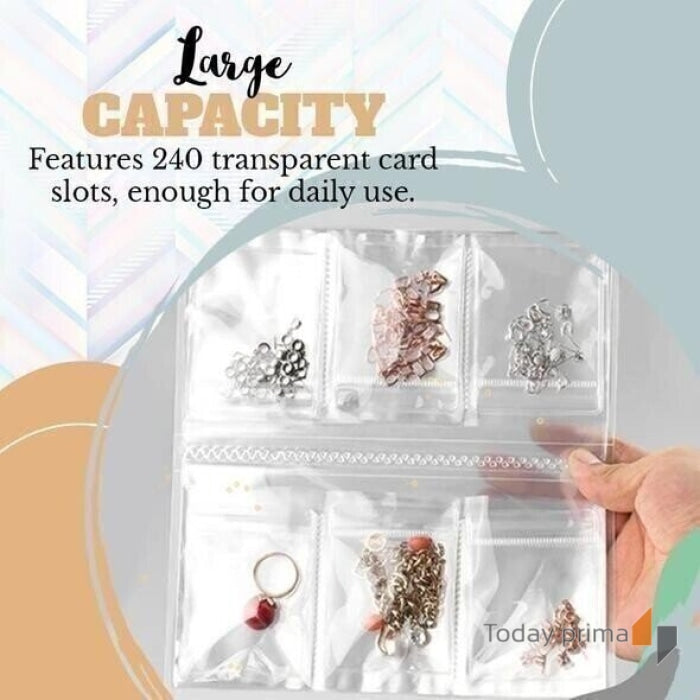 Belovejewel Transparent jewellery storage book set