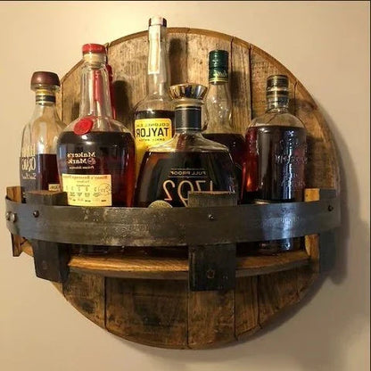 Bourbon Whiskey Barrel Shelf