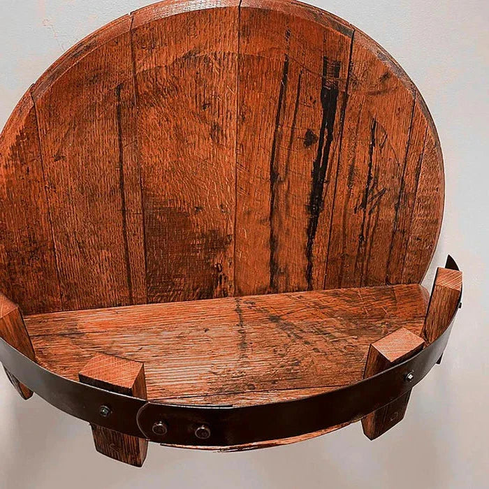 Bourbon Whiskey Barrel Shelf