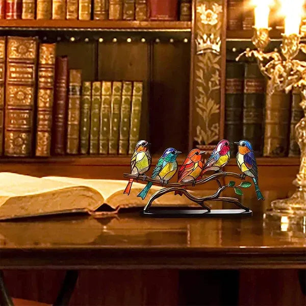 🌈Birds on Branch Desktop Ornaments🕊️