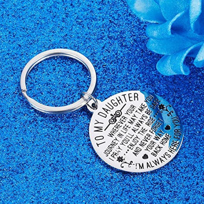 \To My Son/Daughter\" Keychain Gift"