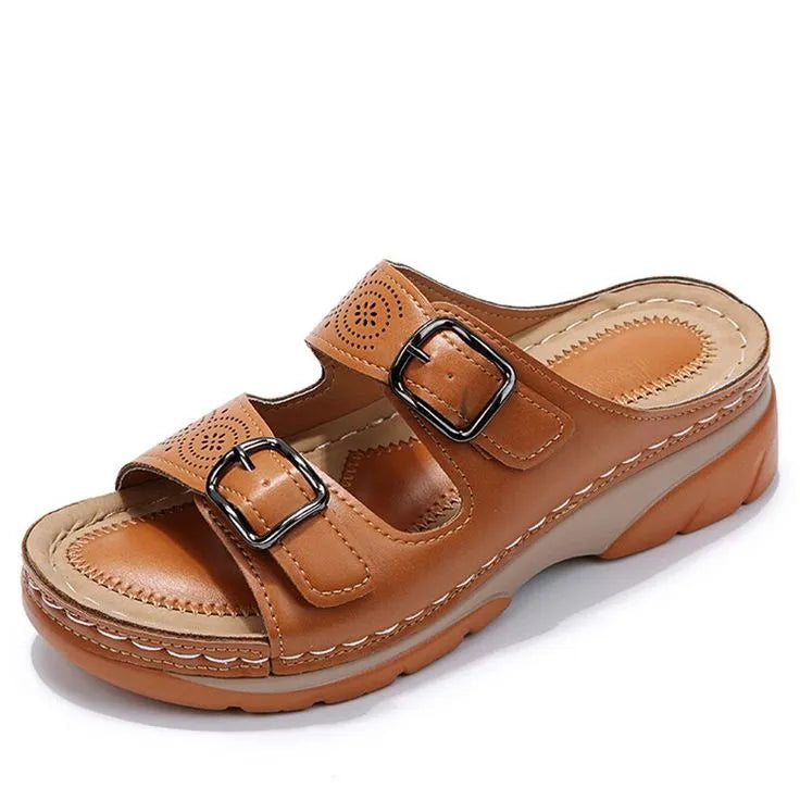 Breathable Orthopedic Women's Leather Sandals