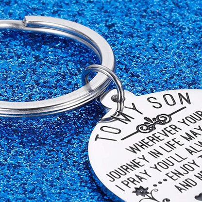 \To My Son/Daughter\" Keychain Gift"