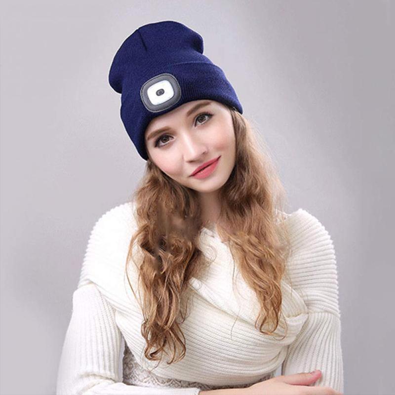 LED Knitted Beanie Hat