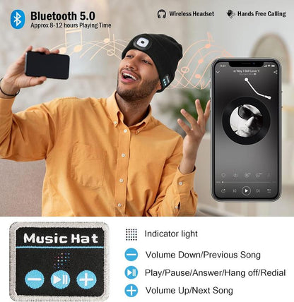 🎄EARLY CHRISTMAS SALE 69% OFF🎅3-in-1 Function Bluetooth Beanie