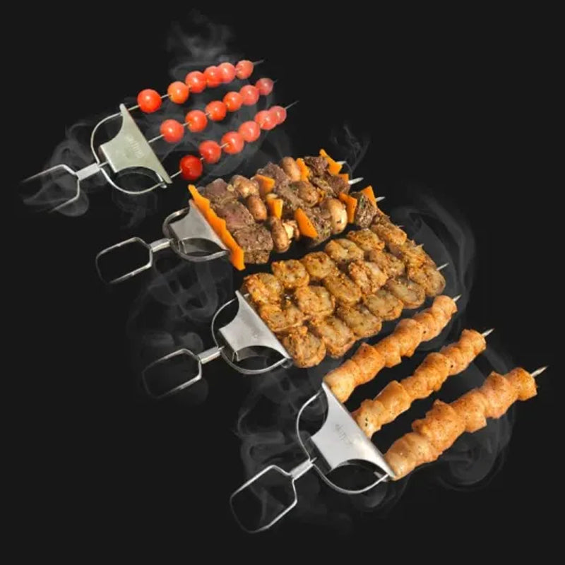 3 Way Grilling Skewers, Stainless Steel Skewers for BBQ