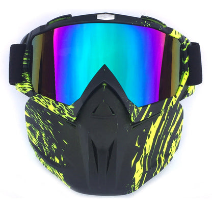 Premium Windproof Anti-Fog Motorcycling And Skiing Sport Mask Goggles With Box