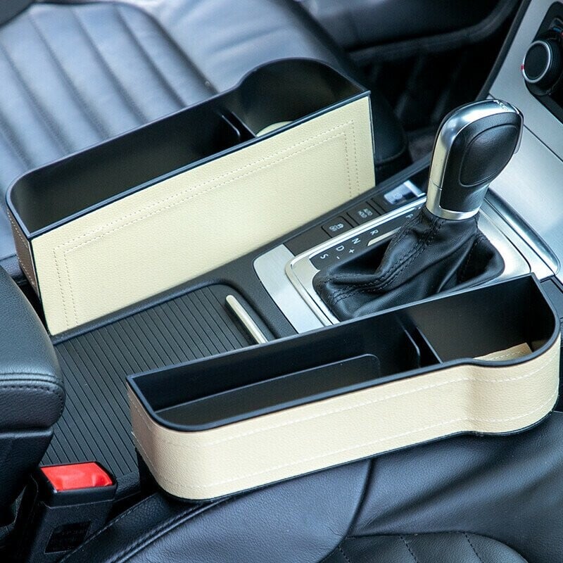 Car seat gap storage box