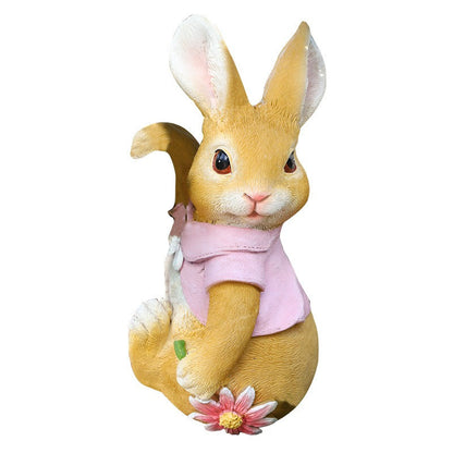 Garden Cartoon Rabbit Hanging Ornament