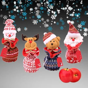 Lovely  Knitted Doll Christmas Gift Bags