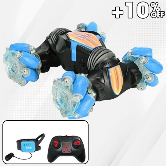 Gesture Sensing RC Stunt Car With Light