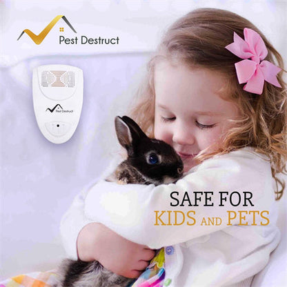 Ultrasonic Bed Bug Repeller - PACK of 4 - 100% SAFE for Children and Pets - Quickly Eliminate Pests