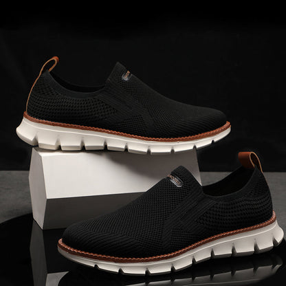 Men's Soft Lightweight Breathable Knit Casual Slip-On Sneakers