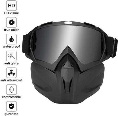 Premium Windproof Anti-Fog Motorcycling And Skiing Sport Mask Goggles With Box