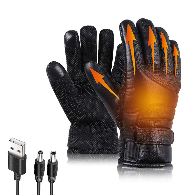 Up To 140°F Electric Waterproof/Snowproof Heated Gloves With Touch Screen Sensor