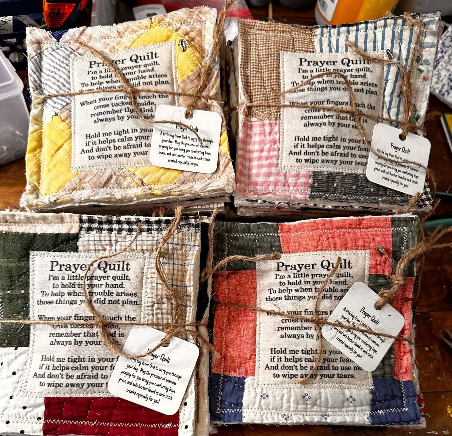 🔥Buy more save more-✝️Prayer Quilt With Cross Inside