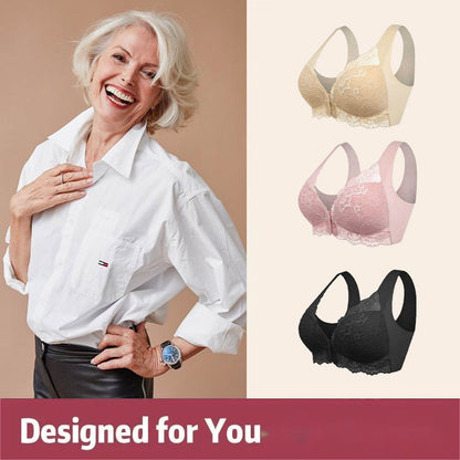 Bras For Older Women Front Closure 5d Beauty Back Comfy Bra