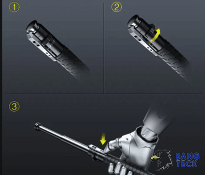 Enhanced automatic retractable hiking stick