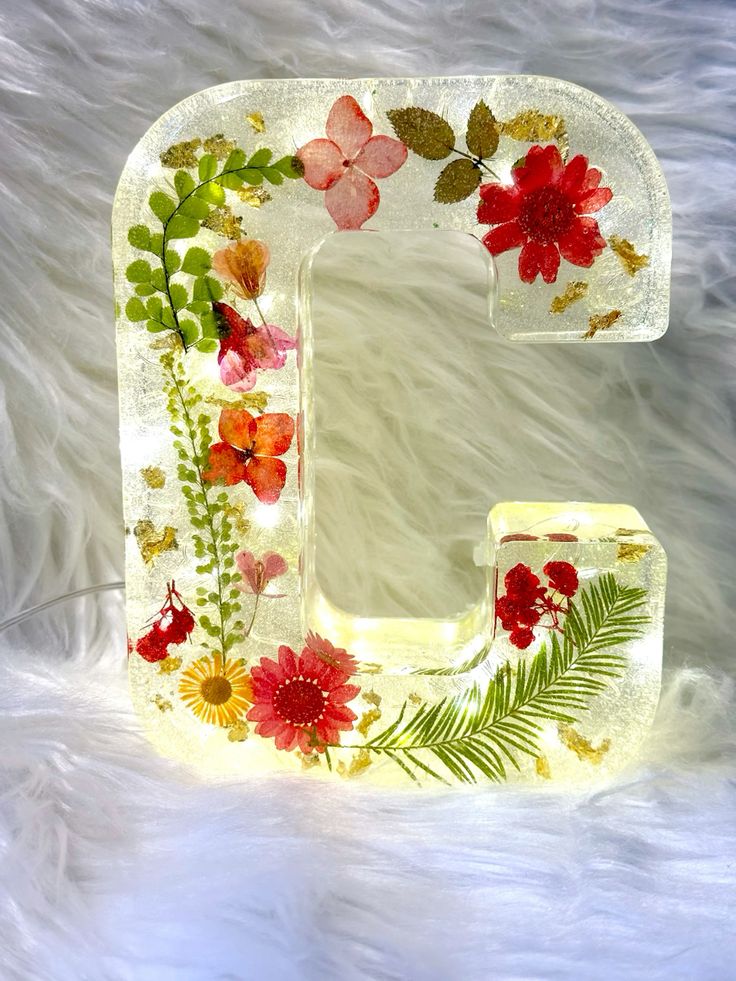 🎁Last Day 49% OFF - Handmade Floral Night Light🎉Buy 2 Save 10%