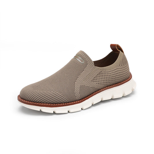 Men's Soft Lightweight Breathable Knit Casual Slip-On Sneakers