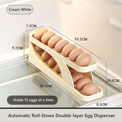 🔥New Automatic Roll-Down Double-layer Egg Dispenser🔥