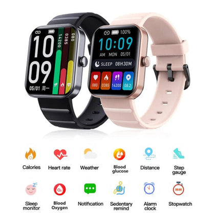 BCF21PRO Blood Sugar Blood Pressure Heart Rate Blood oxygen Sleep Monitoring Waterproof Smartwatch