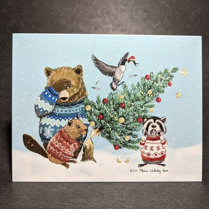 Animal Christmas Card Variety Pack