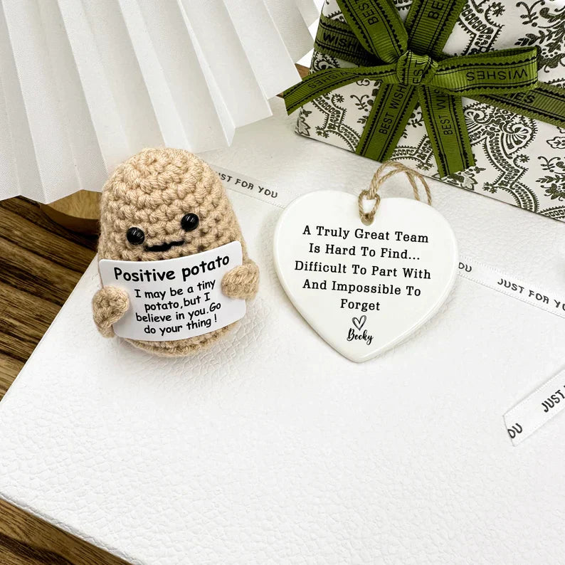 Funny Gift Knitted Positive Potato Gift Box