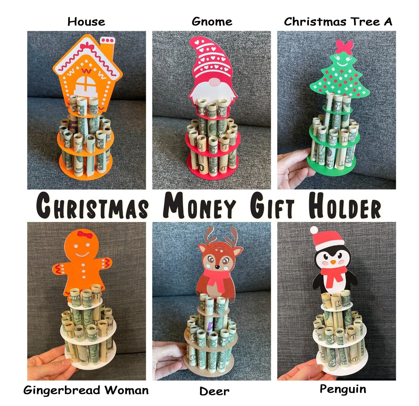 2023 Christmas Gift--Merry Christmas Money Cash Holder