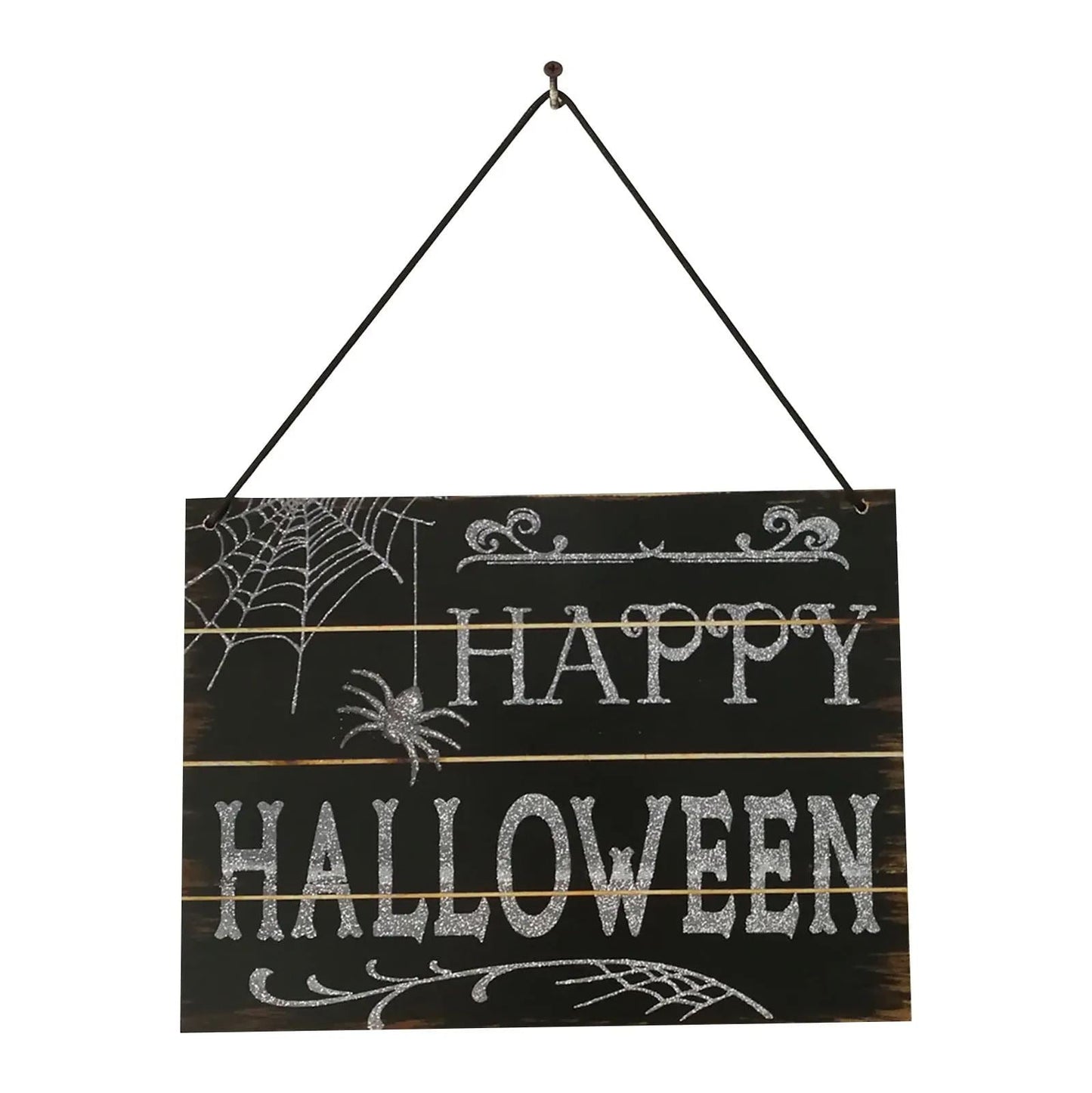 Halloween Wooden Door Hanger “Out of Candy” Sign Hanging Decor