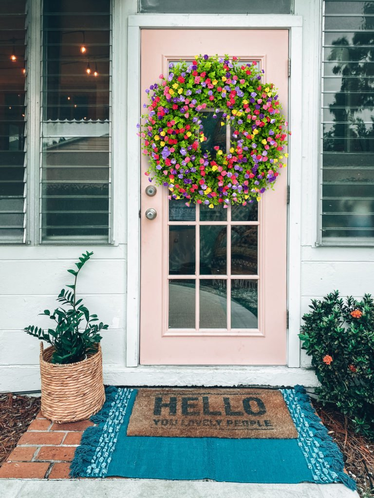 Farmhouse Colorful Cottage Wreath