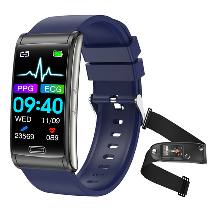 Blood Glucose Smart Watch ECG+PPG Heart Rate Blood Pressure Health Watches IP68 Waterproof Smartwatch