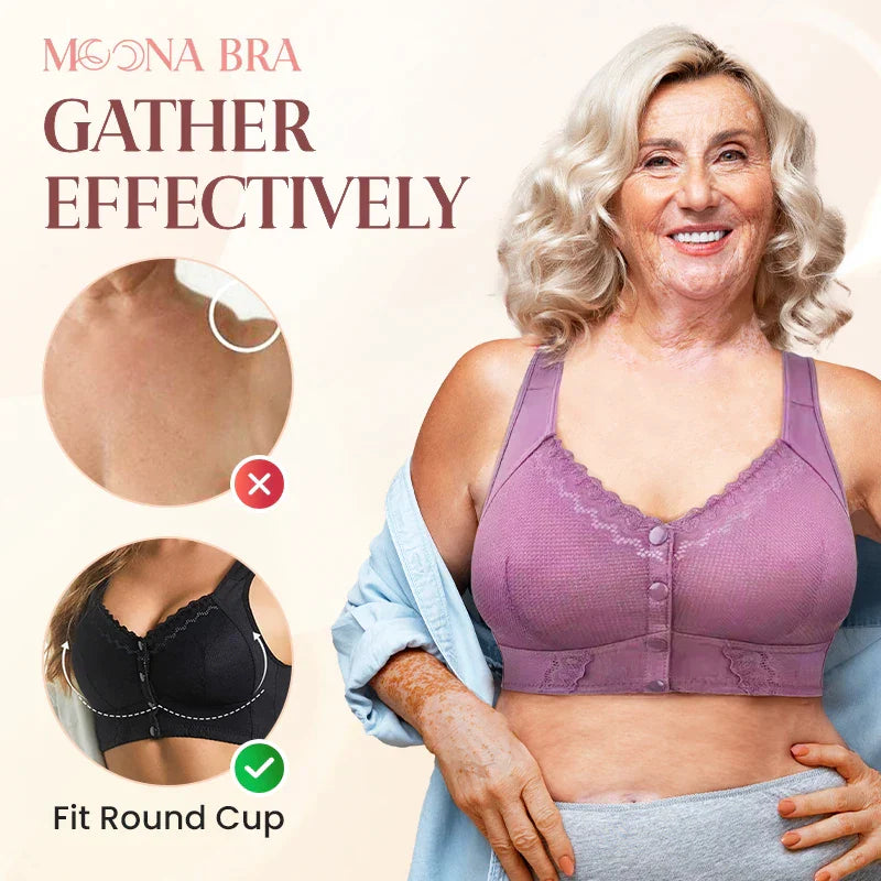 Moona Bra - Front Closure Breathable Bras For Seniors