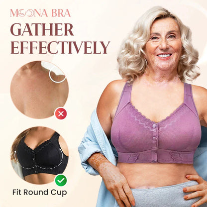 Moona Bra - Front Closure Breathable Bras For Seniors