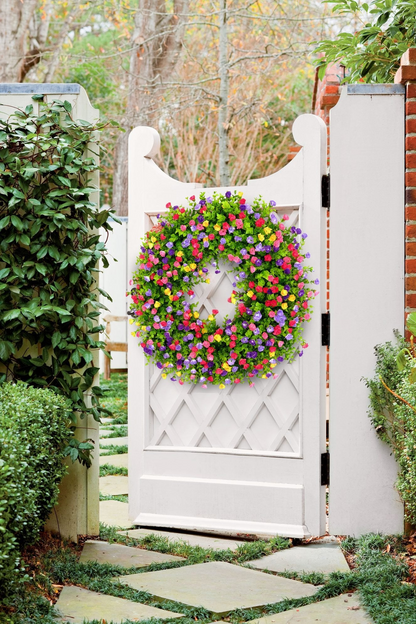 Farmhouse Colorful Cottage Wreath