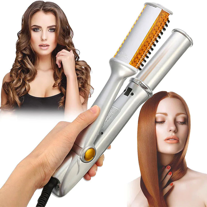 Professional 2 in 1 Rotating Iron Hair Brush