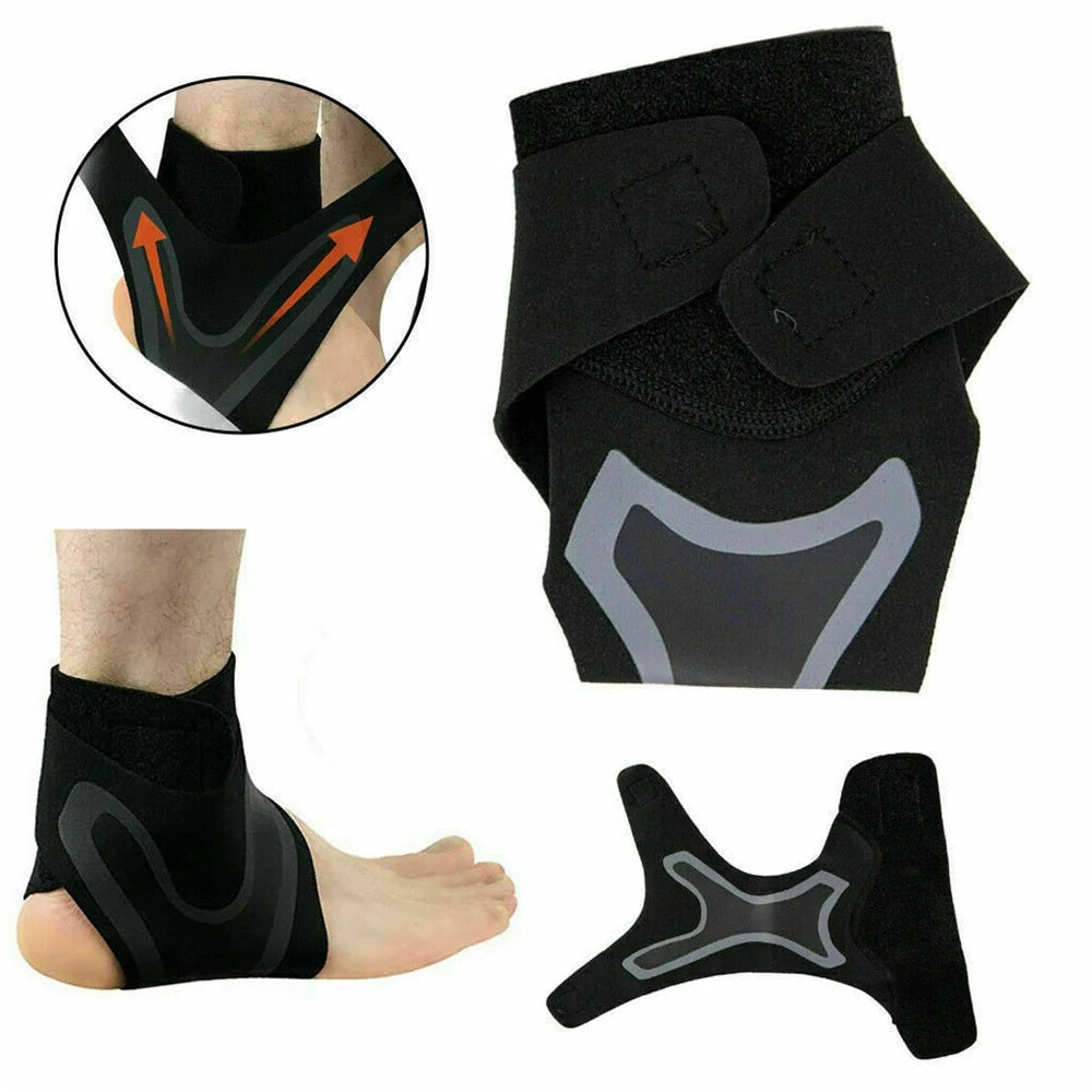 Plantar Ankle X Wrap Brace Support Compression Sleeve（Pair ）