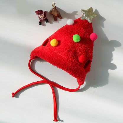 Adorable Christmas Tree Pom-Pom Hat